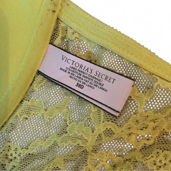 Victoria's Secret 38D Lined Perfect Coverage Front-Close Lace Racerback Bra - Picture 3 of 4